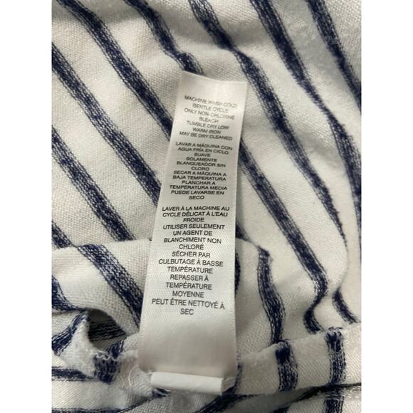 Weekends By Chicos 3 Shirt Womens XL Striped V Neck Short Sleeves Stretch - Picture 9 of 11